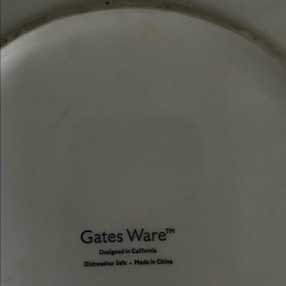 Gate Ware Floral Ceramic Dinner Plate 12”